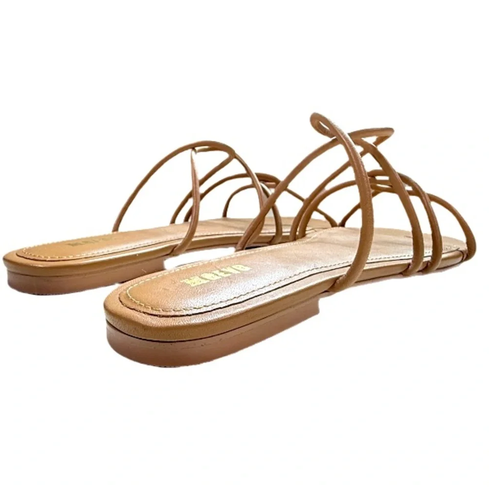 MAEVE | Anthropologie Tan Leather Strappy Sandals Vacation Resort Travel Beach
